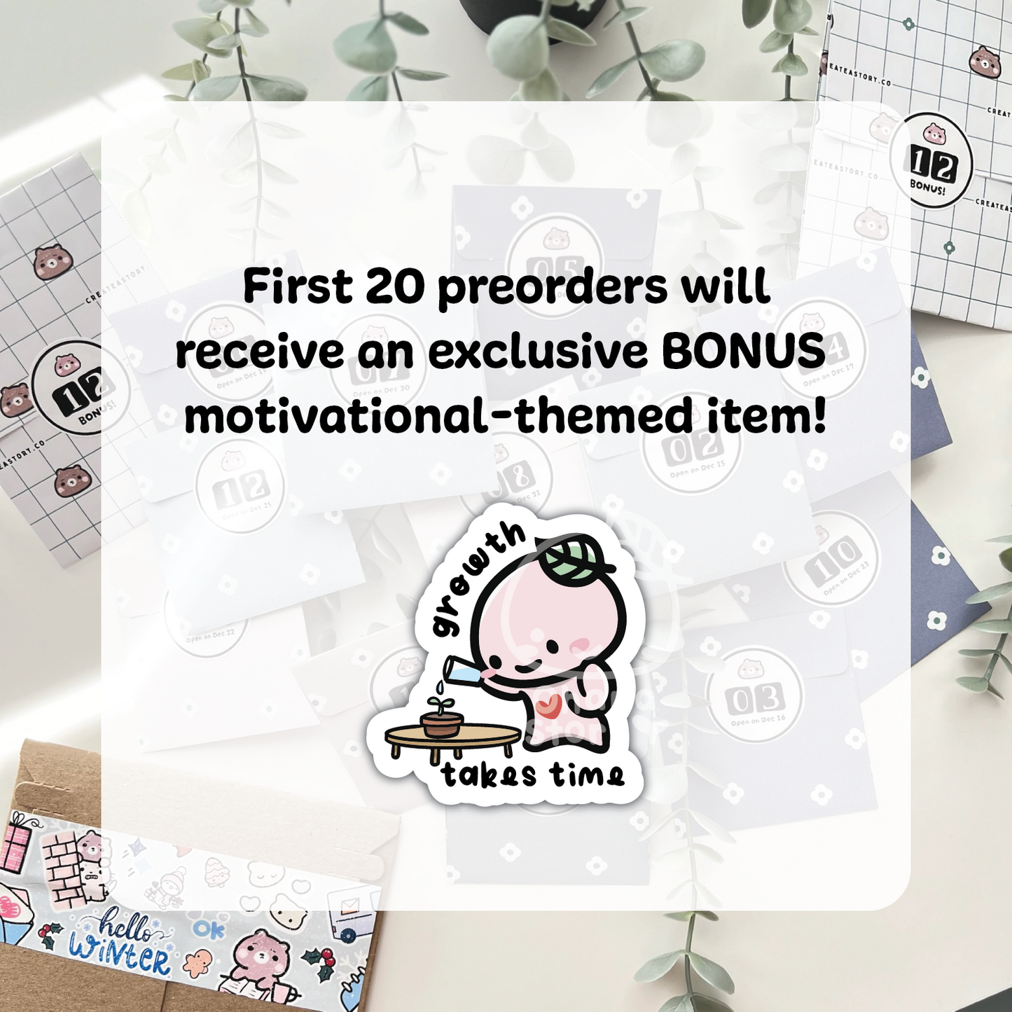 PREORDER – 12 Days of Motivational Stickers Advent Calendar 2025