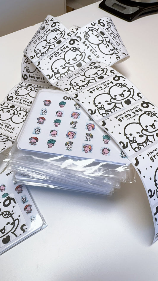 Planner Stickers Grab Bag - Set of 10