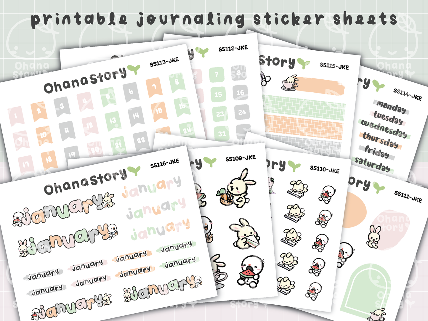 JKE | Bunny Picnic Journaling Kit