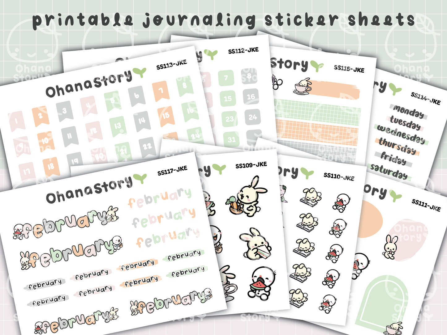JKE | Bunny Picnic Journaling Kit