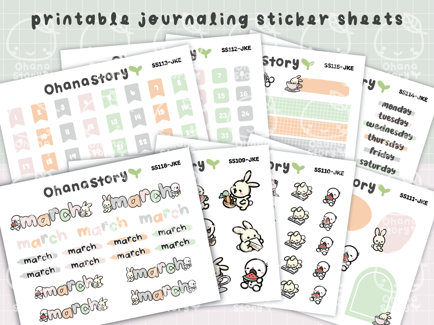 JKE | Bunny Picnic Journaling Kit