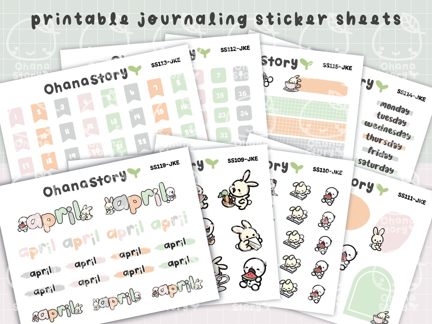 JKE | Bunny Picnic Journaling Kit