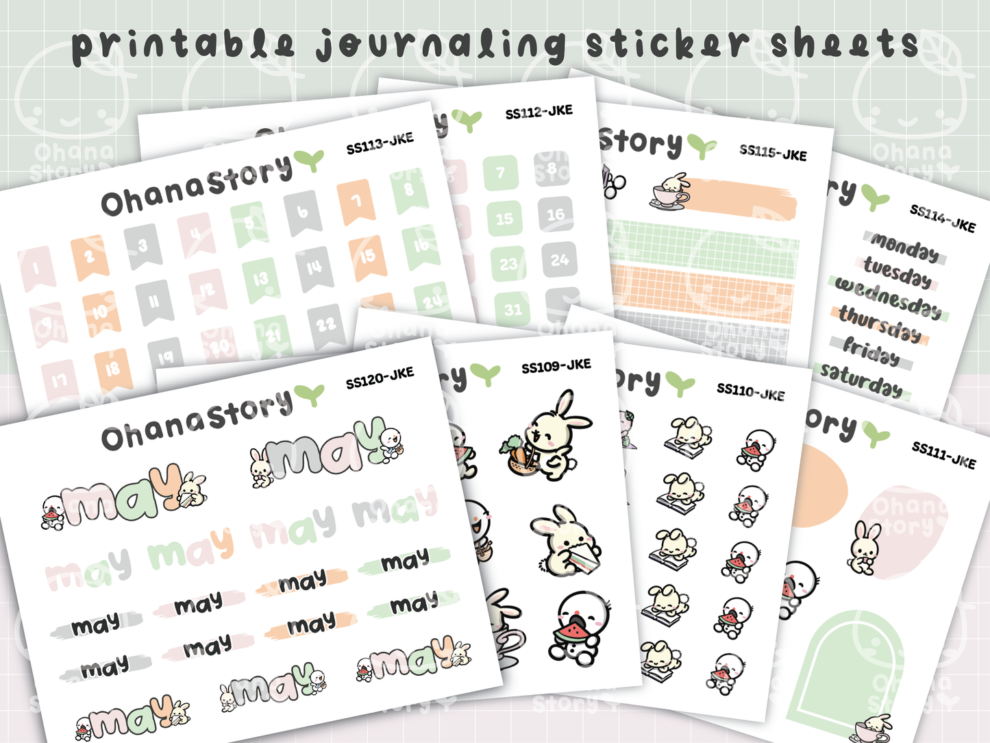 JKE | Bunny Picnic Journaling Kit