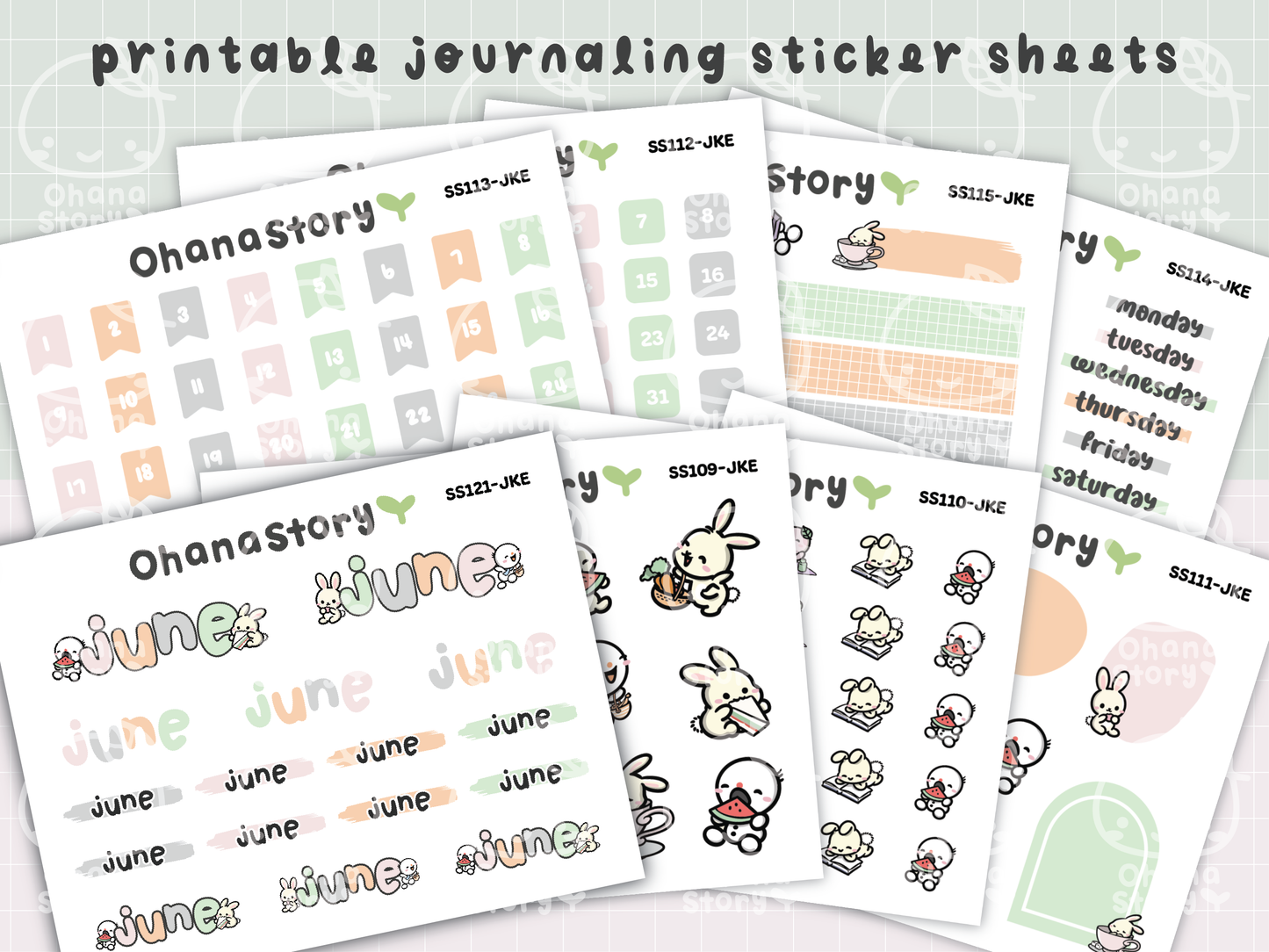 JKE | Bunny Picnic Journaling Kit