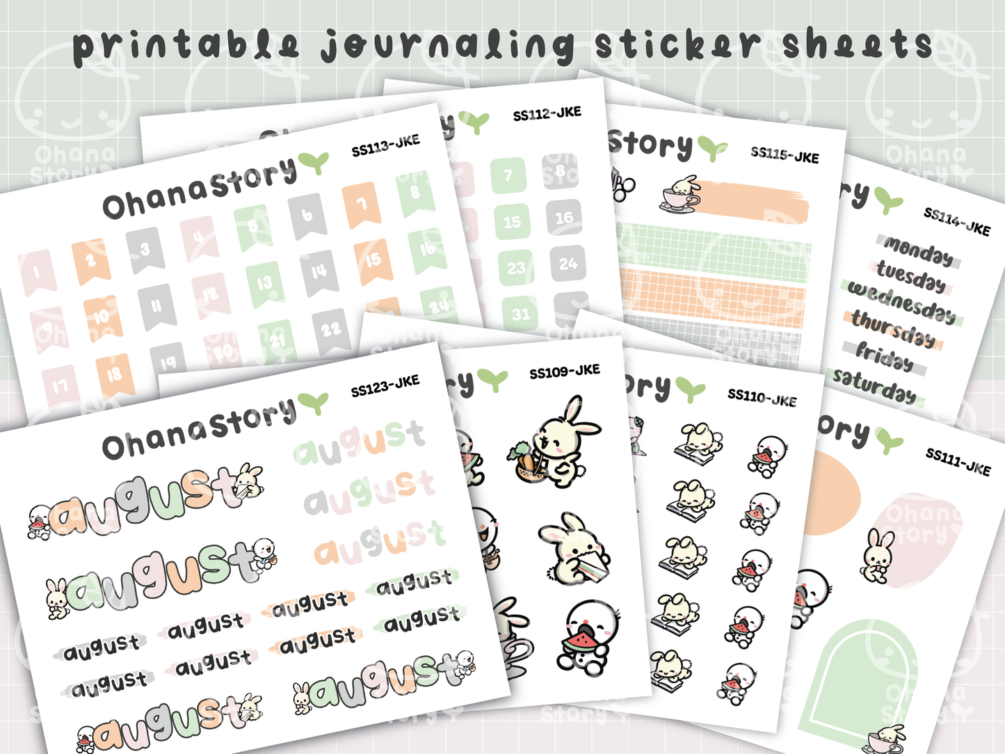 JKE | Bunny Picnic Journaling Kit