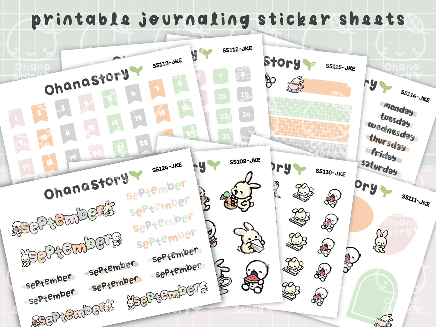 JKE | Bunny Picnic Journaling Kit