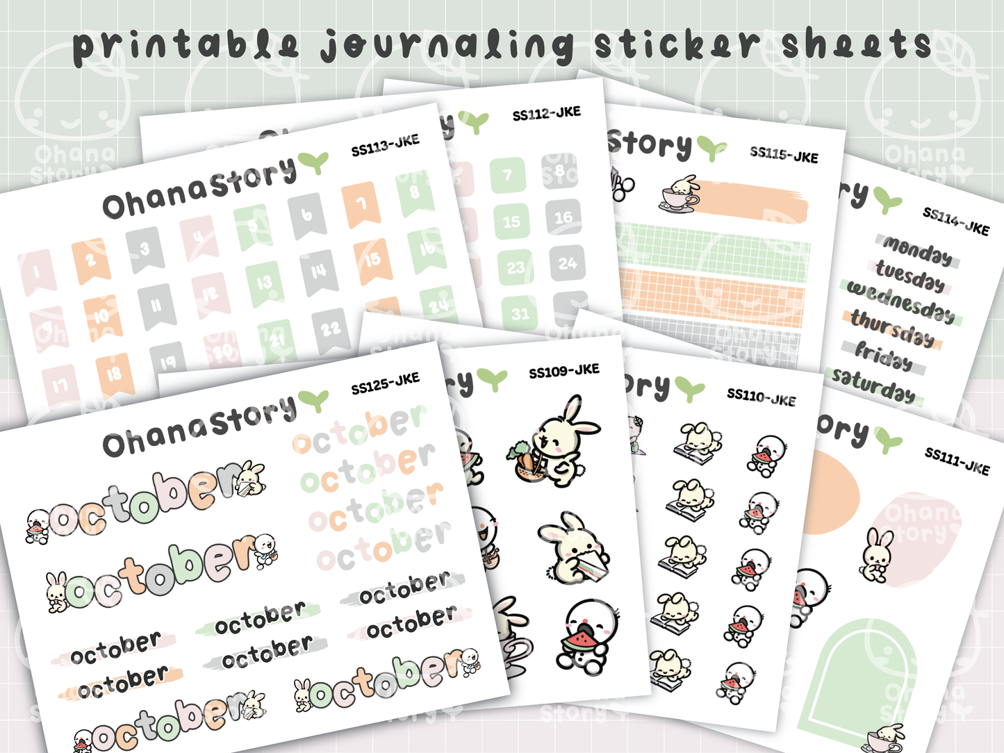 JKE | Bunny Picnic Journaling Kit