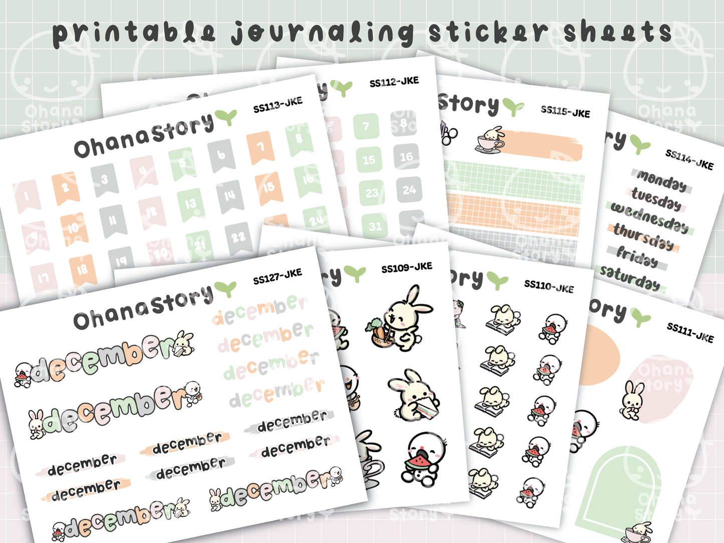 JKE | Bunny Picnic Journaling Kit