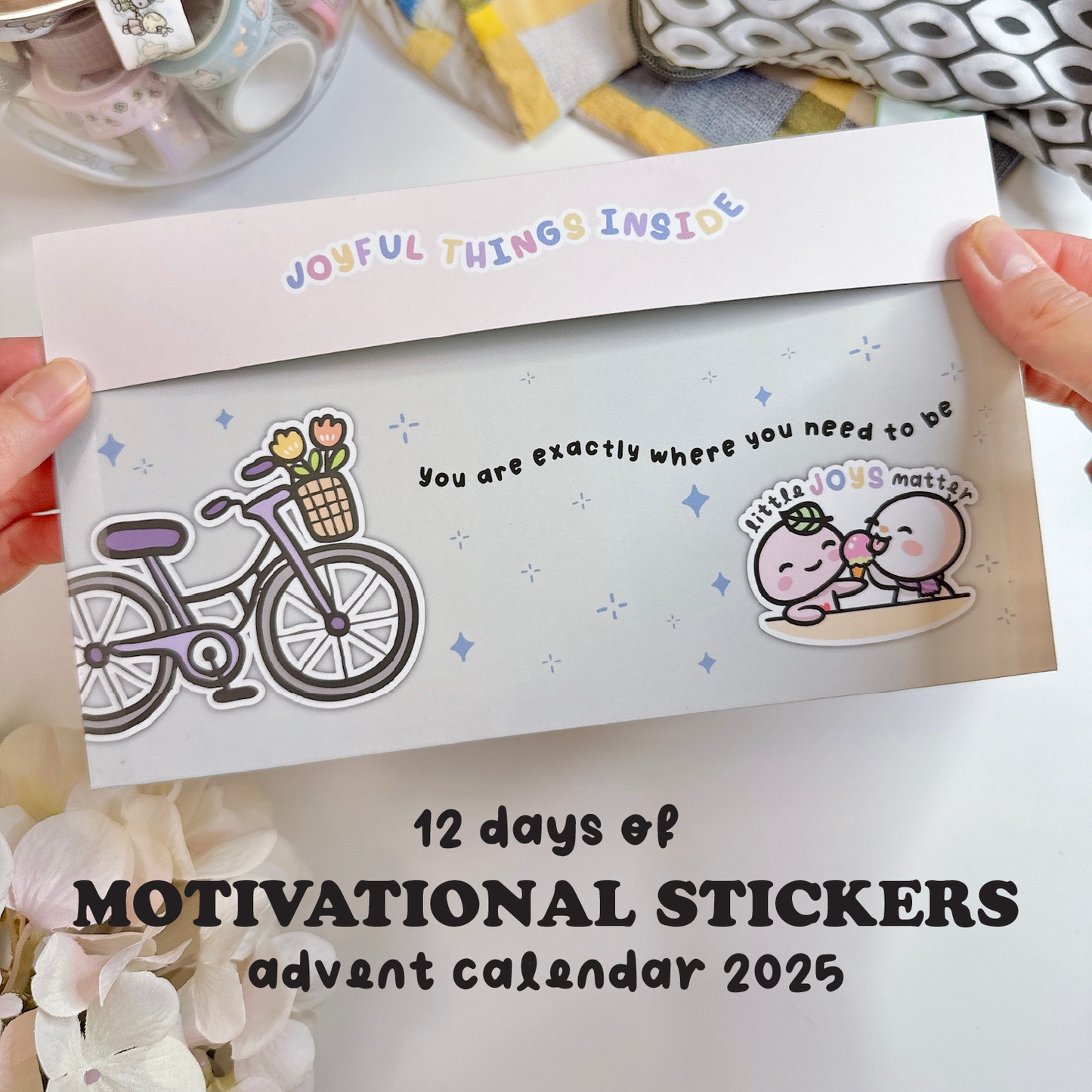 PREORDER – 12 Days of Motivational Stickers Advent Calendar 2025