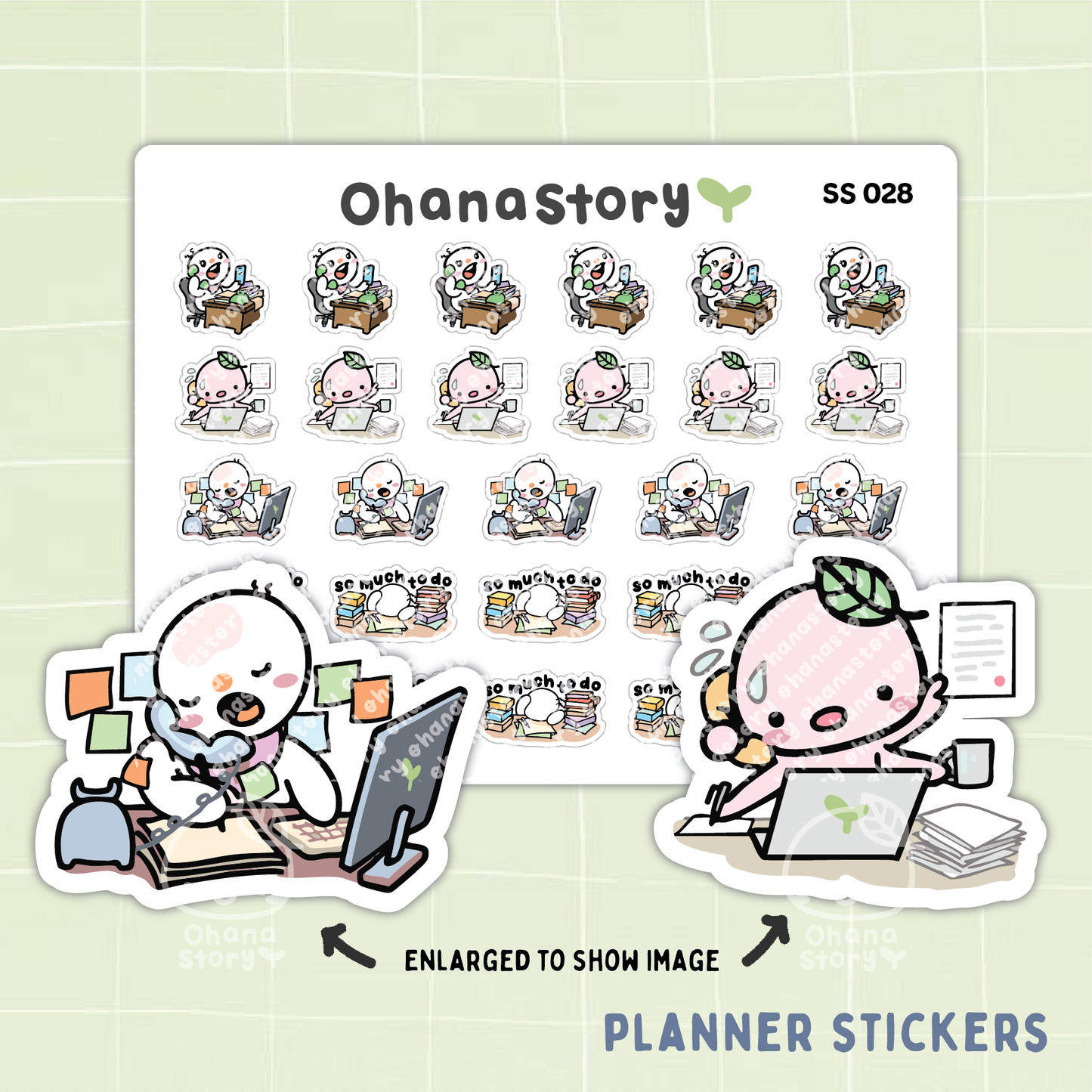 SS028 | Too Busy Icon Stickers Sheet