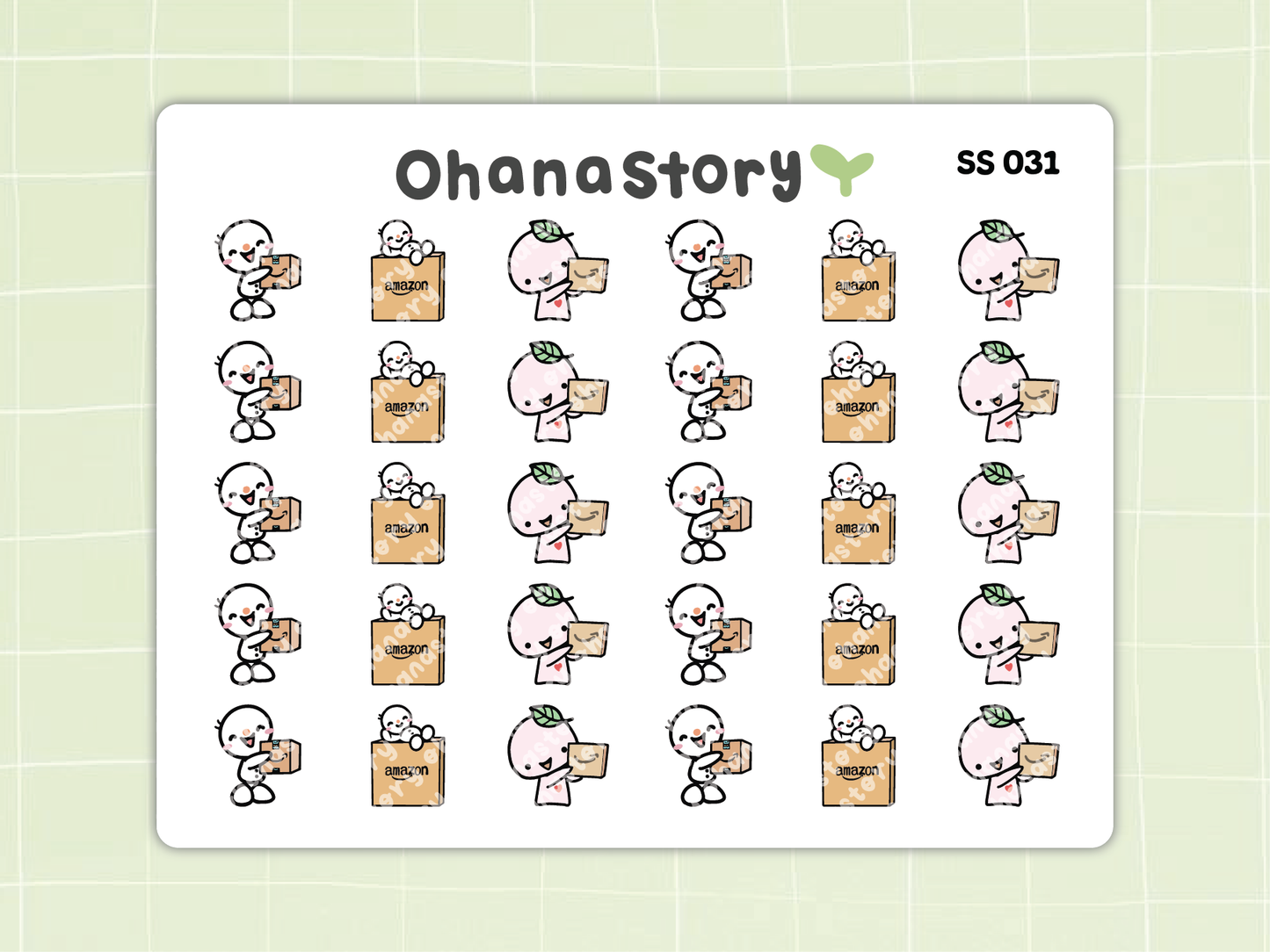 SS031 | Amazon Icon Stickers Sheet