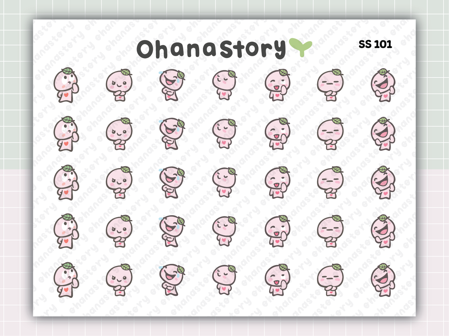 SS101 | Silly Buji V2 Printable Icon Stickers