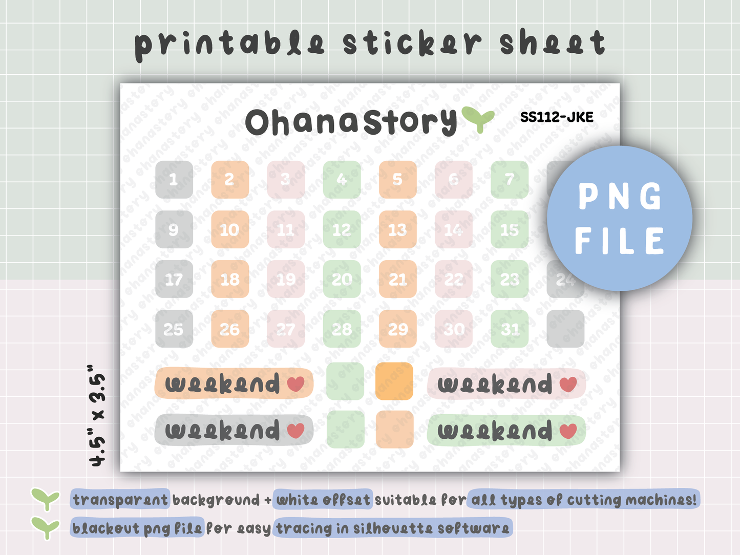 JKE | Bunny Picnic Single Sheet Stickers