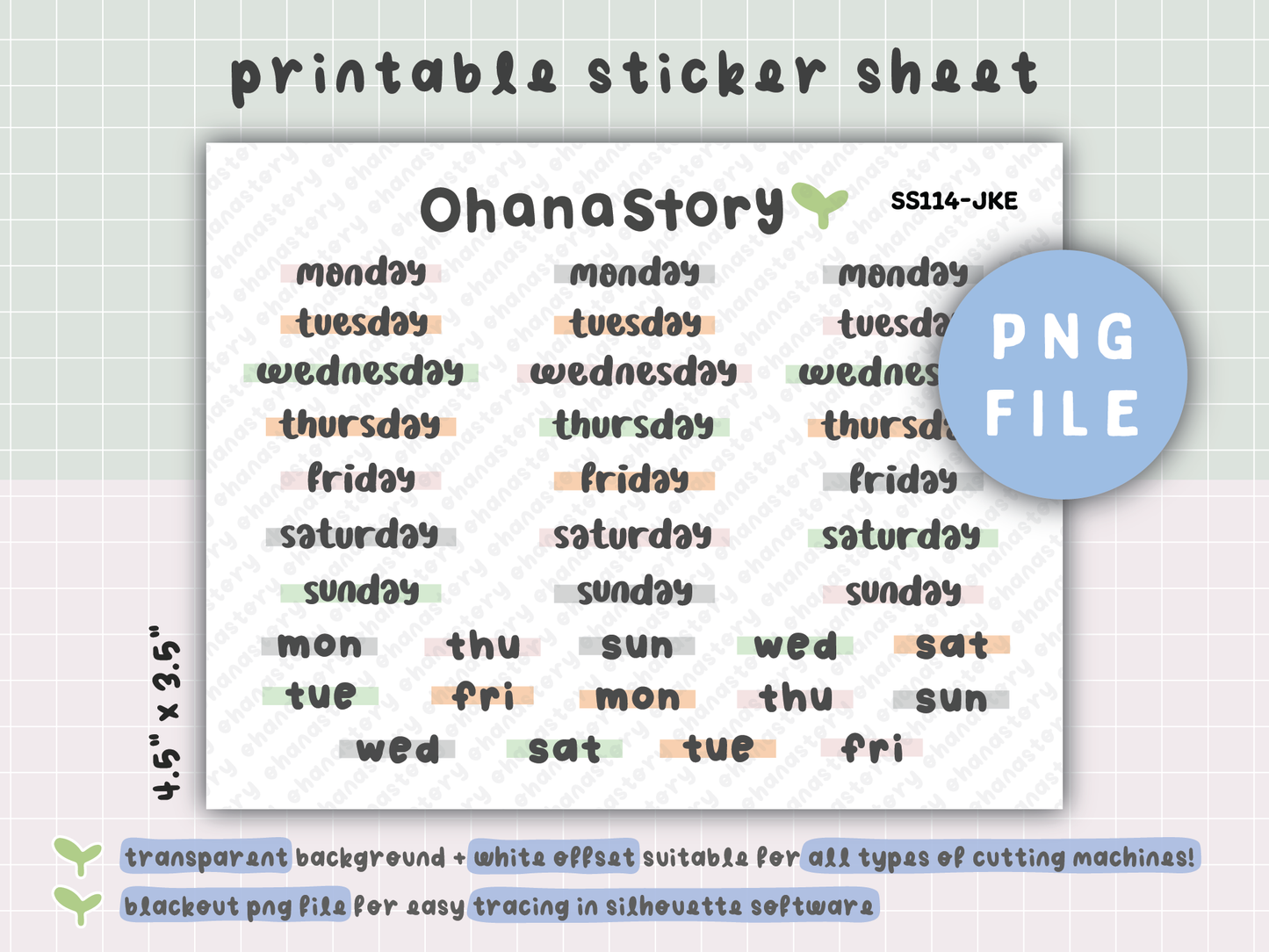 JKE | Bunny Picnic Single Sheet Stickers