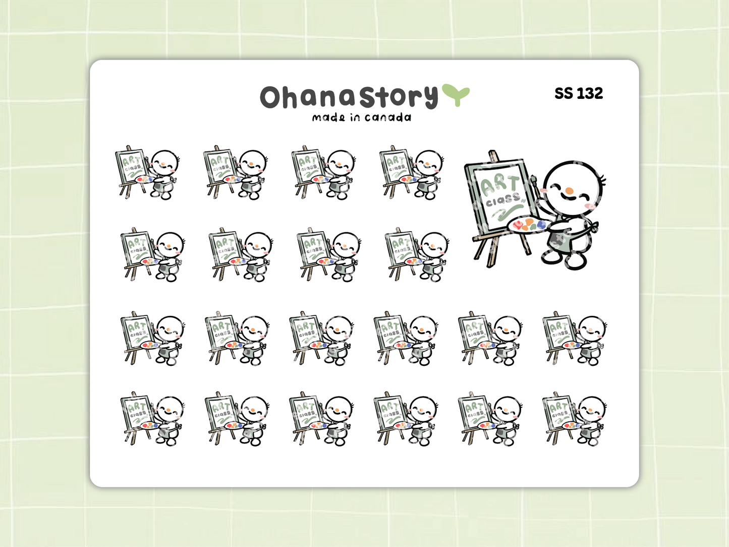 SS132 | Art Class Icon Stickers Sheet
