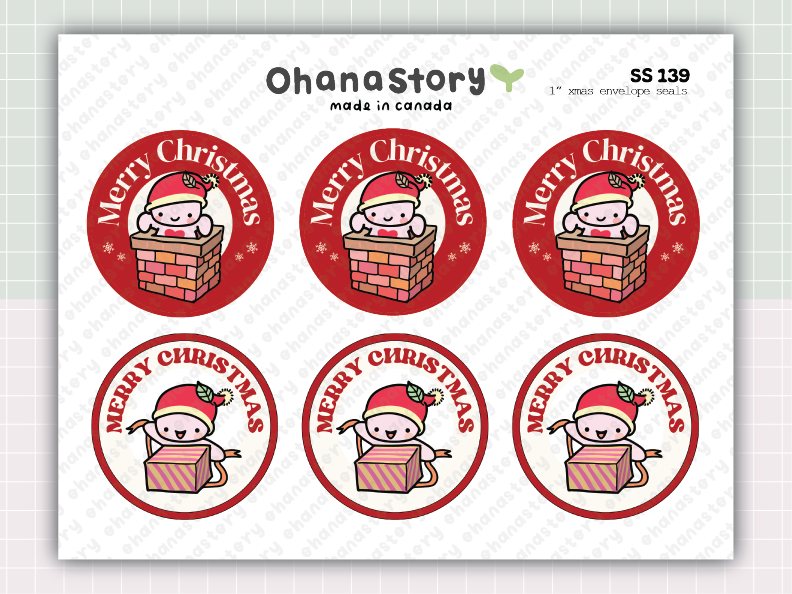Printable Christmas Assortment Bundle – Stickers, Cards, Tags & Memo Pad