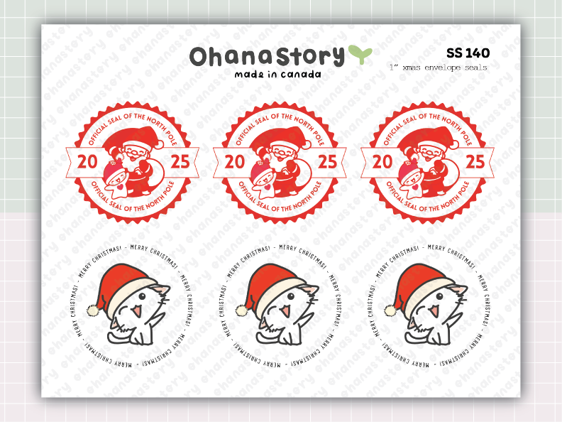 Printable Christmas Assortment Bundle – Stickers, Cards, Tags & Memo Pad