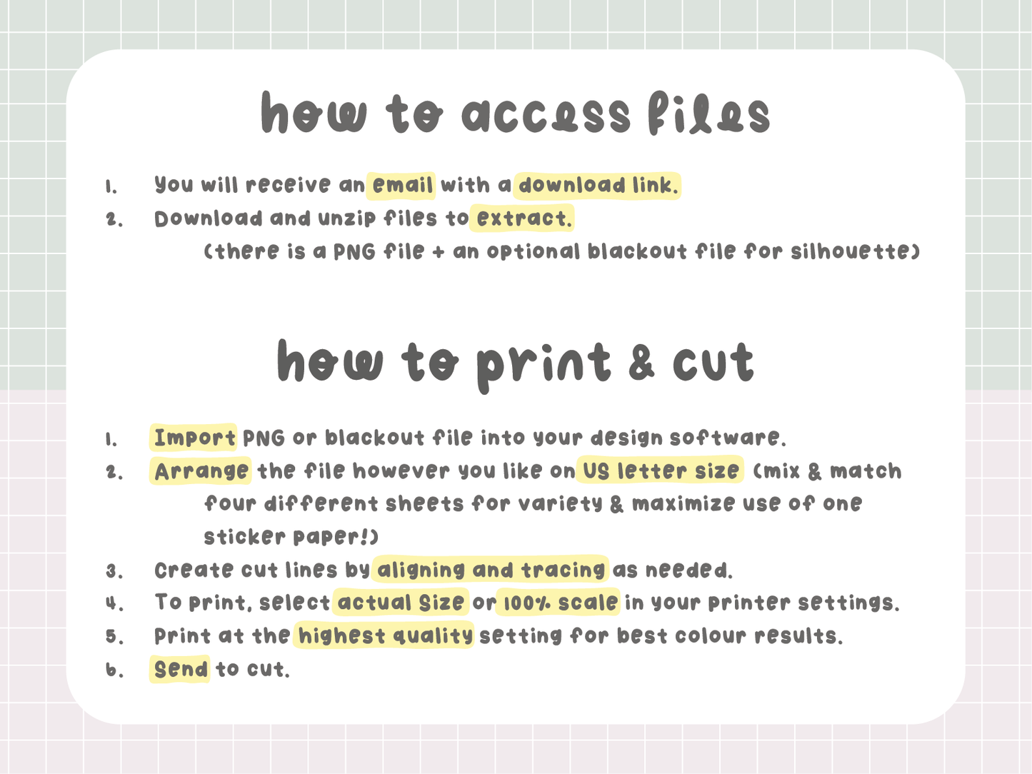 SS003 | January to December Printable Scripts