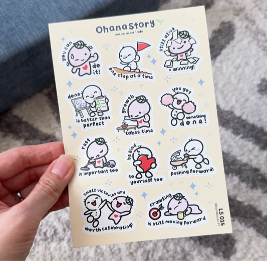 FUNDRAISER | Motivational Vinyl Sticker Sheet | Free Shipping