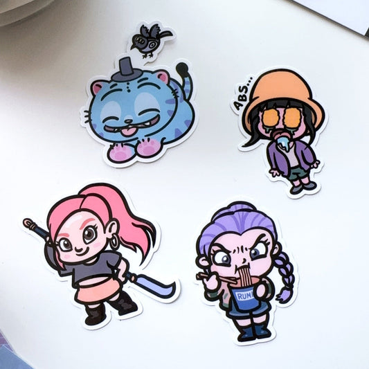 Derpy & Huntrix Die Cut Stickers - Set of 4 | KDH