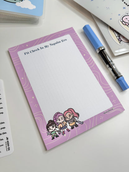 "Fit Check/Napalm Era" Tearaway Notepad - 5x7" | KDH