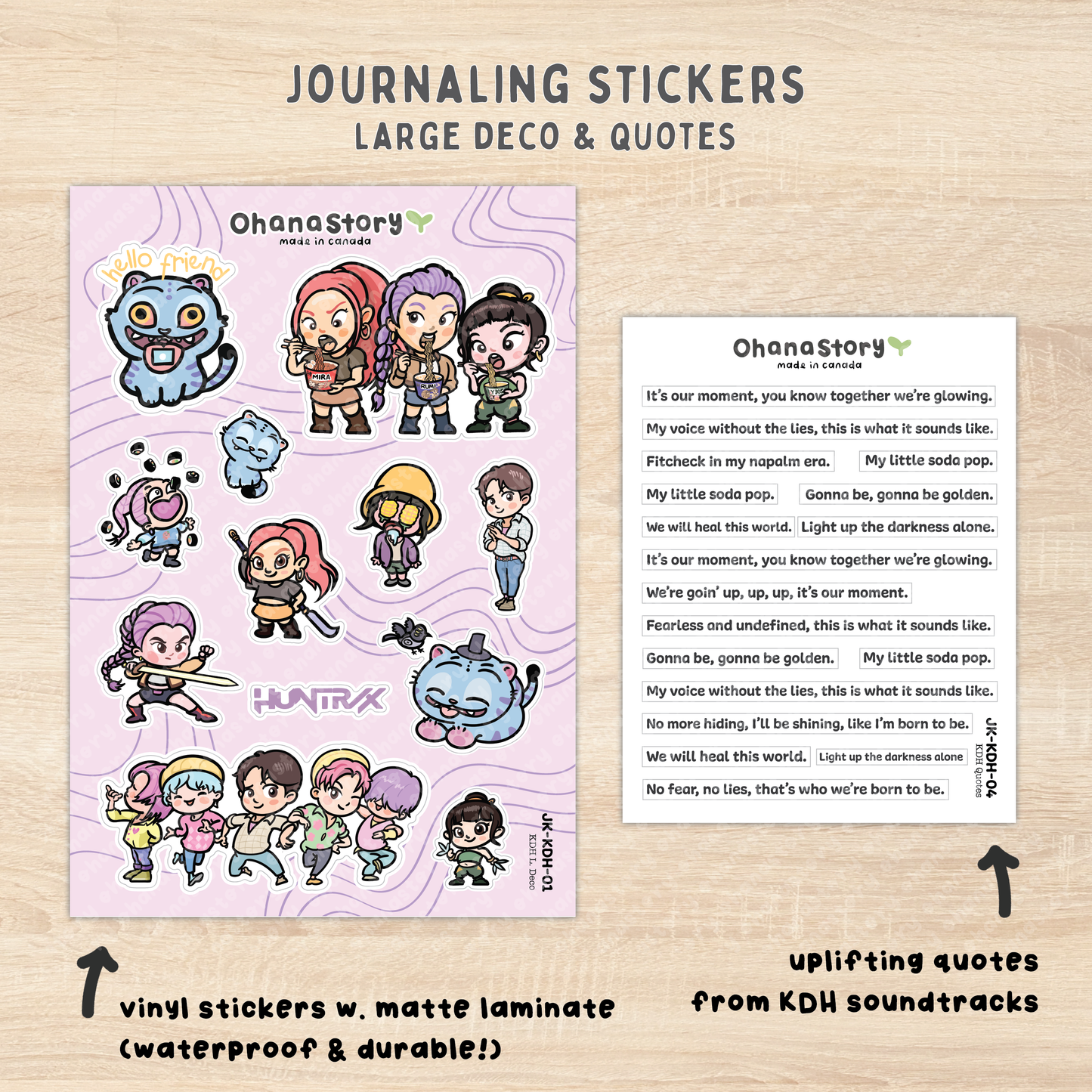 JK-KDH-All | KDH Journaling Stickers Kit