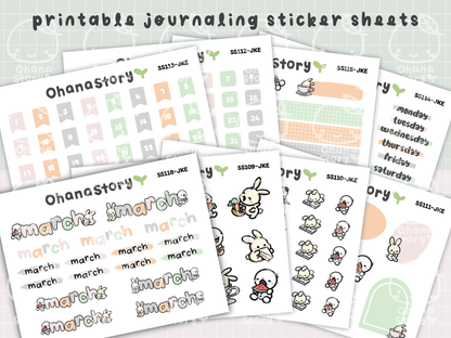 JKE | Bunny Picnic Journaling Kit