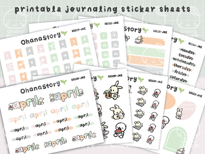 JKE | Bunny Picnic Journaling Kit