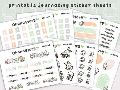 JKE | Bunny Picnic Journaling Kit