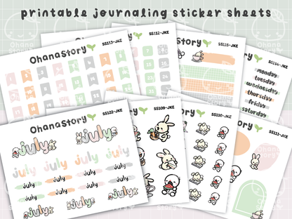 JKE | Bunny Picnic Journaling Kit