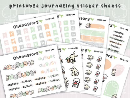 JKE | Bunny Picnic Journaling Kit