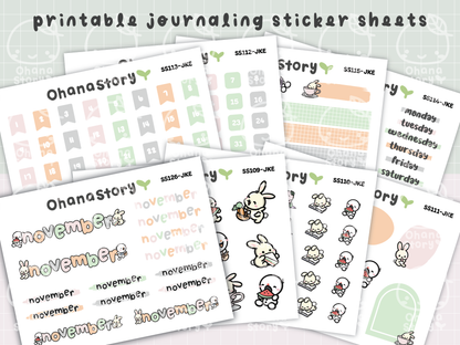 JKE | Bunny Picnic Journaling Kit