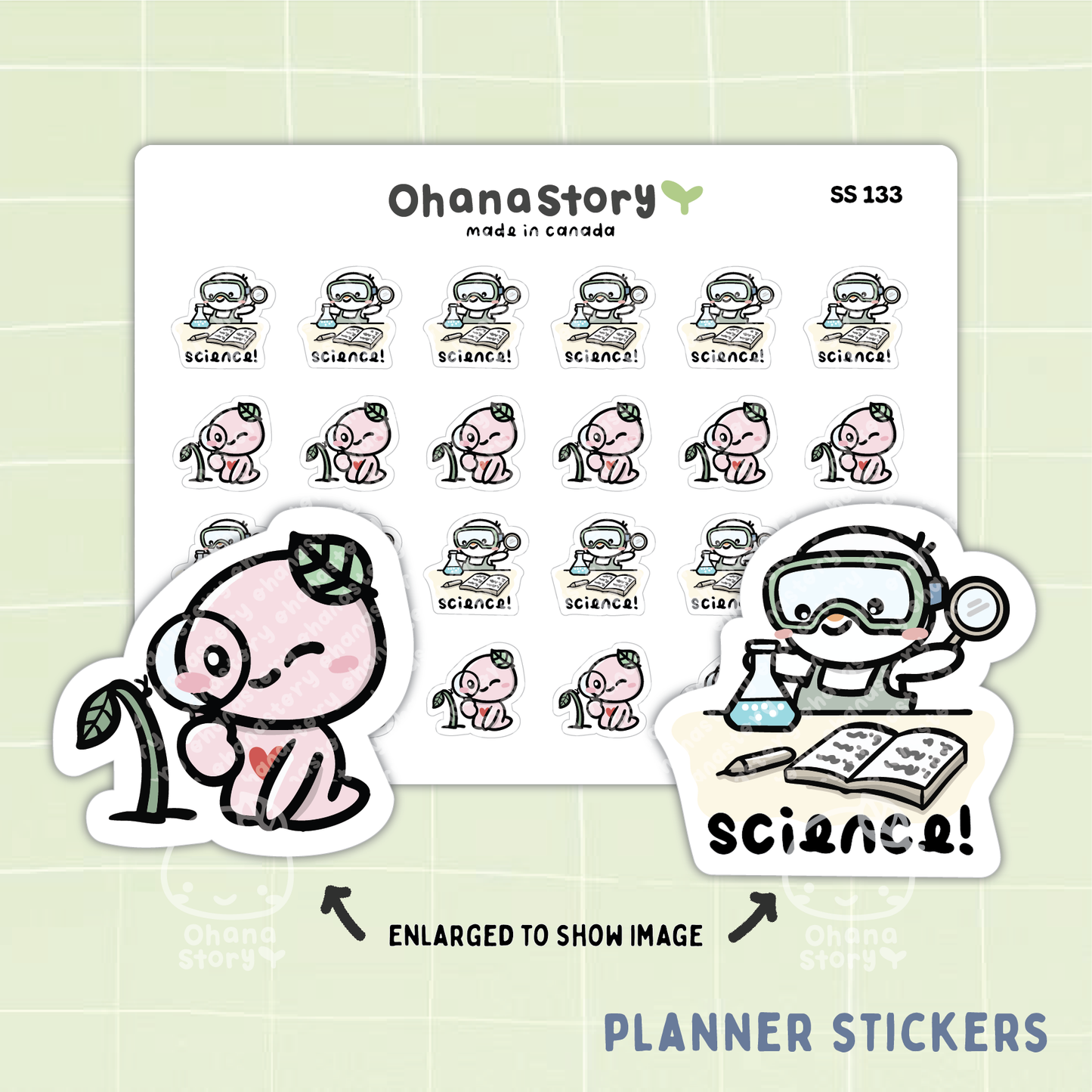 SS133 | Science Class Icon Stickers Sheet