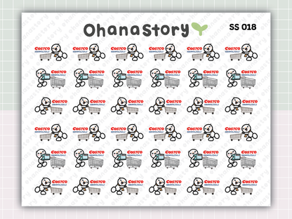 SS018 | Snomi at Costco Printable Icon Stickers