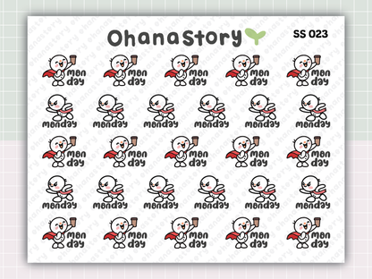 SS023 | Snomi Mon-Yay! Printable Icon Stickers