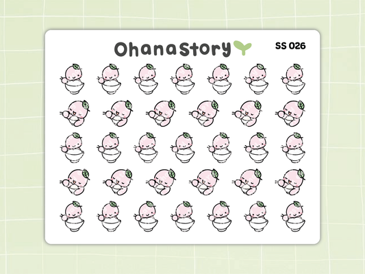 SS026 | Rice Icon Stickers Sheet
