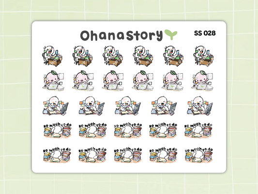 SS028 | Too Busy Icon Stickers Sheet