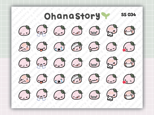 SS034 | Buji Emoji V1 Printable Icon Stickers