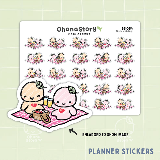 SS054 | Buji Picnic Icon Stickers Sheet