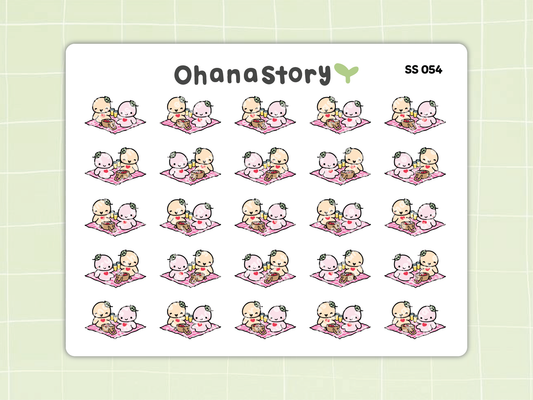 SS054 | Picnic Icon Stickers Sheet