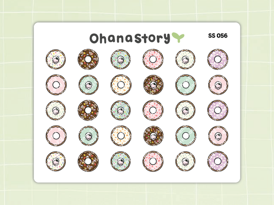 SS056 | Donuts Icon Stickers Sheet