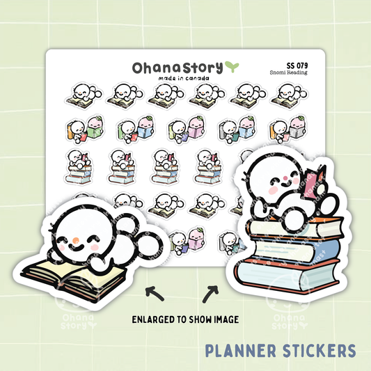SS079 | Snomi Reading Icon Stickers Sheet