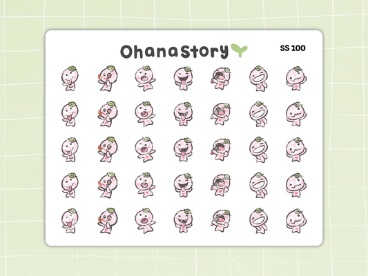 SS100 | Silly Buji V1 Icon Stickers Sheet