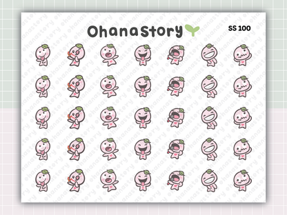 SS100 | Silly Buji V1 Printable Icon Stickers
