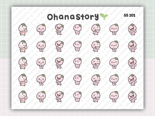 SS101 | Silly Buji V2 Printable Icon Stickers