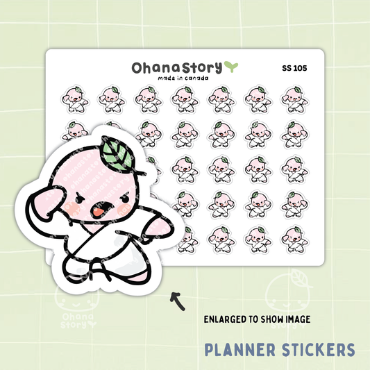 SS105 | Buji Martial Arts Icon Stickers Sheet