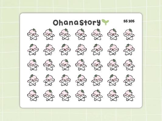 SS105 | Buji Martial Arts Icon Stickers Sheet