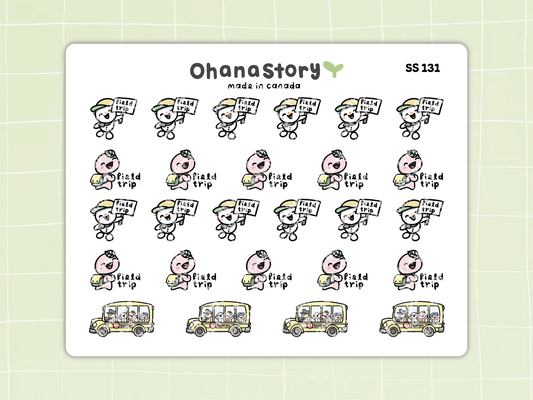 SS131 | Field Trip Icon Stickers Sheet
