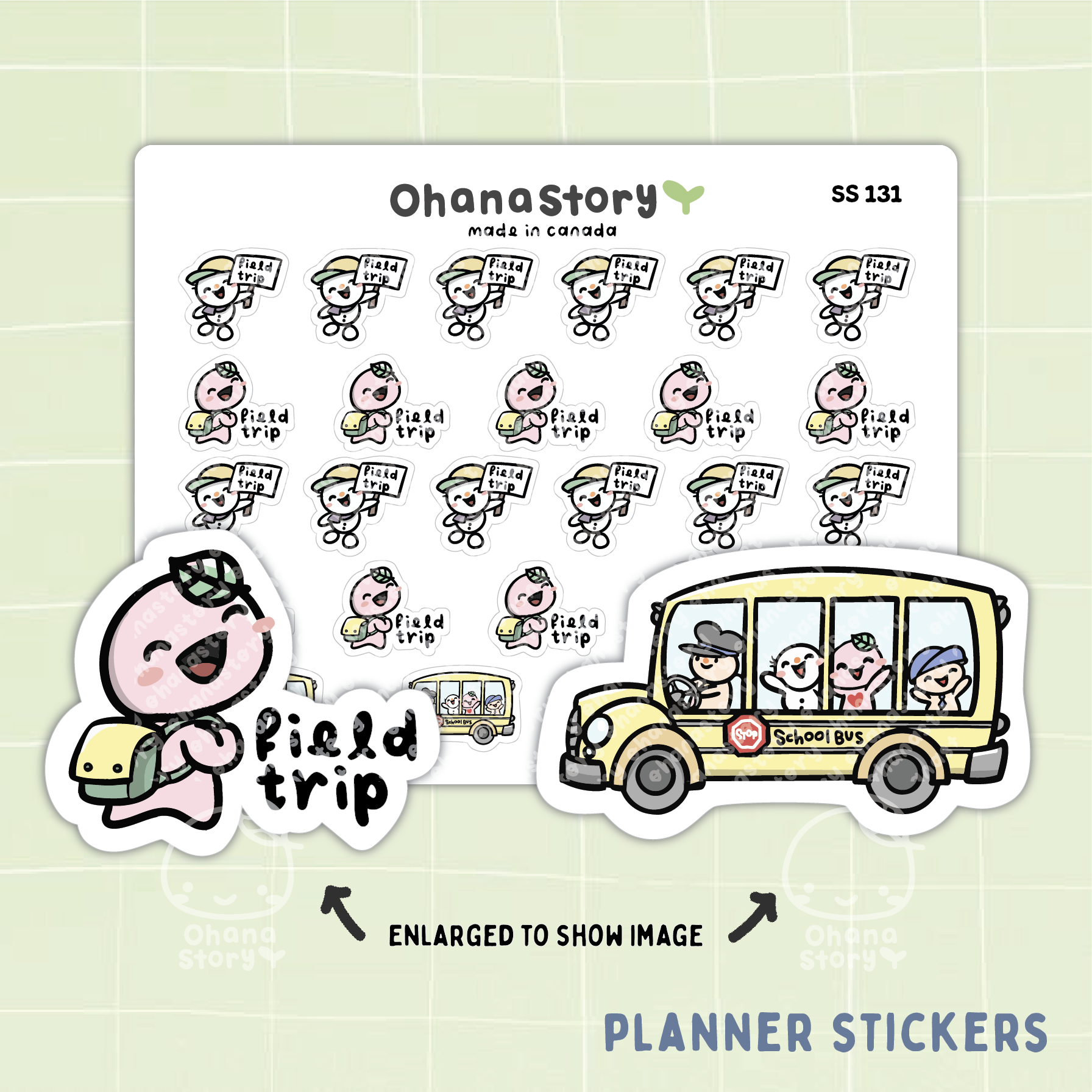 SS131 | Field Trip Icon Stickers Sheet – Ohana Story Co.