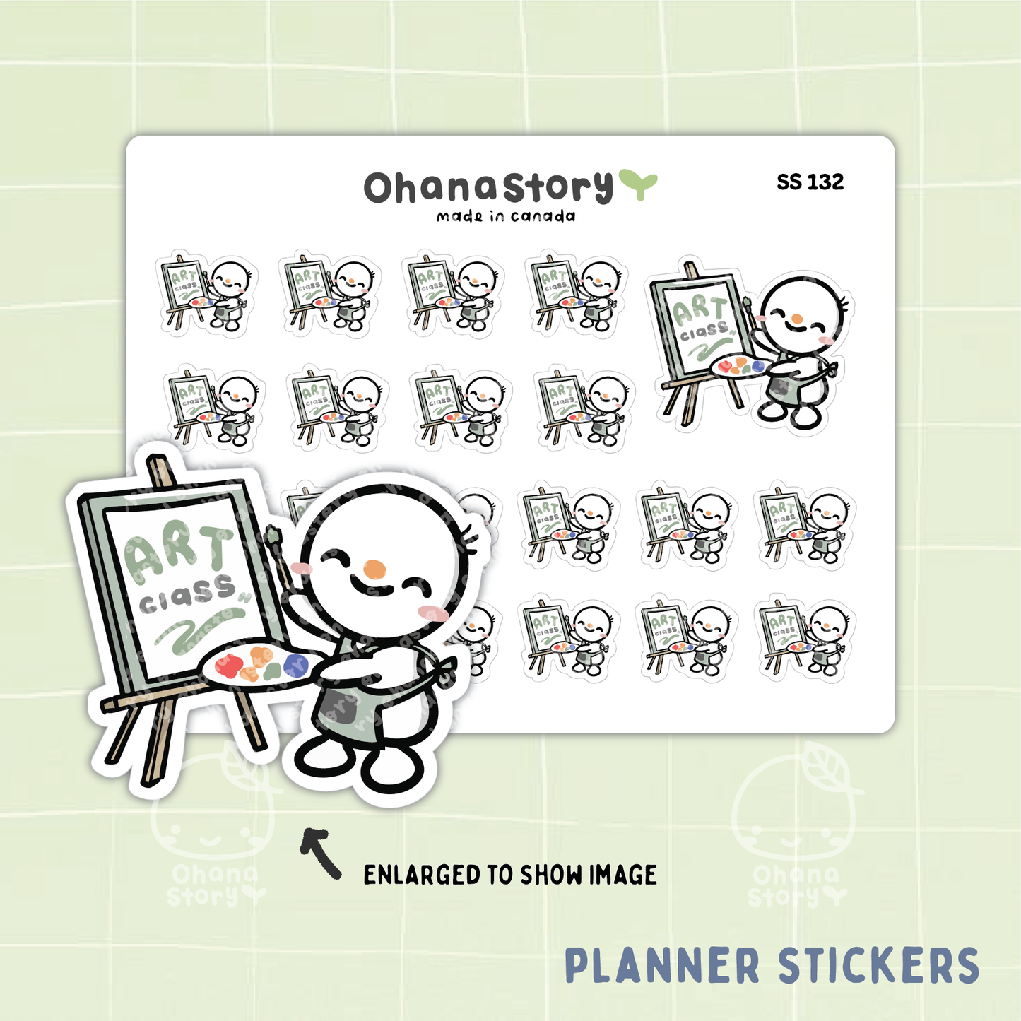 SS132 | Art Class Icon Stickers Sheet